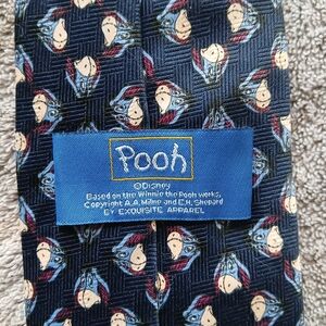 Disney Pooh Men's Navy Novelty Tie by Exquisite Apparel